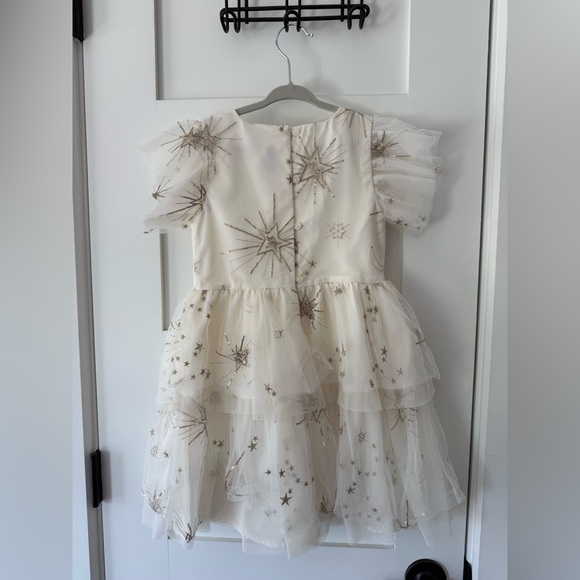 Janie and Jack Cream Satin Dress - Picture 2 of 5